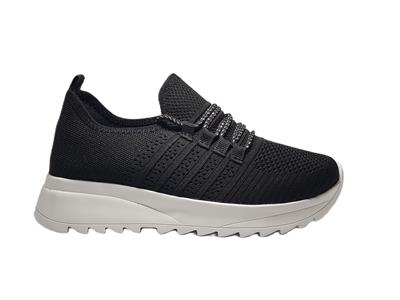 Lommax 2302 Siyah-Beyaz Kadın Günlük Sneakers