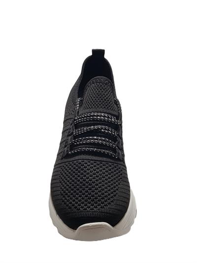 Lommax 2302 Siyah-Beyaz Kadın Günlük Sneakers