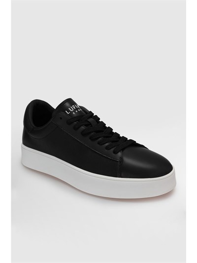 Lufian 111230254 Anton Siyah-Beyaz Erkek Sneaker