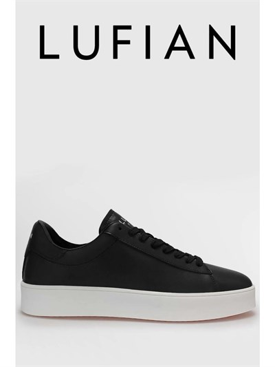 Lufian 111230254 Anton Siyah-Beyaz Erkek Sneaker