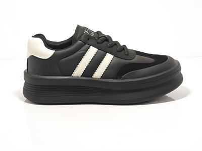 Lufan Christina 122230019 Siyah Kadın Deri Günlük Sneakers