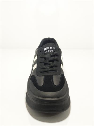 Lufan Christina 122230019 Siyah Kadın Deri Günlük Sneakers
