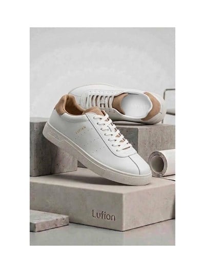 Lufian Paul 111230293 Erkek Deri Beyaz Sneaker