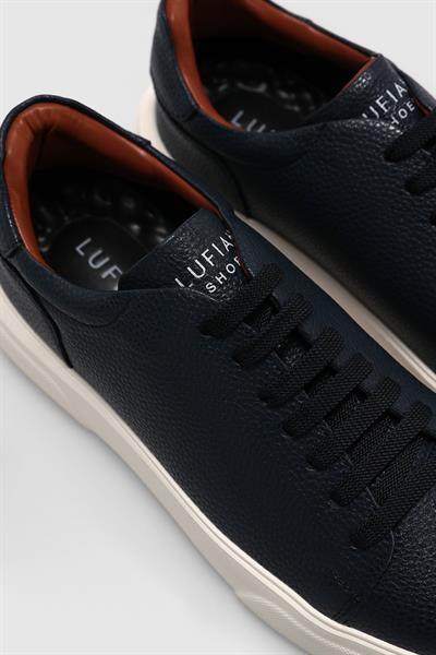 Lufian Tommy Lacivert Erkek Deri Sneaker