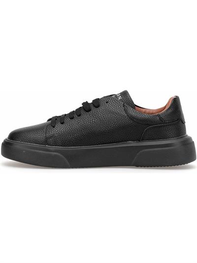 Lufian Tommy Siyah Erkek Deri Sneaker