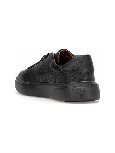 Lufian Tommy Siyah Erkek Deri Sneaker