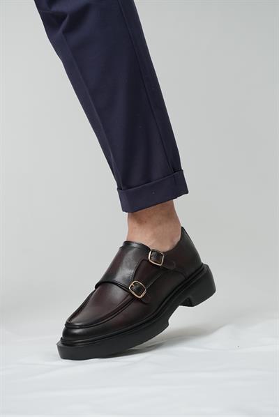 Tetri 0K575 Gody Model Hakiki Deri El Yapımı Erkek Kahverengi Casual Ayakkabı