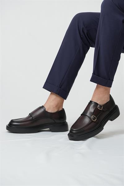 Tetri 0K575 Gody Model Hakiki Deri El Yapımı Erkek Kahverengi Casual Ayakkabı