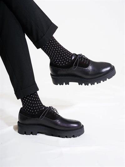 Tetri CL029 Edwin Model Gerçek Deri El Yapımı Erkek Siyah Casual Ayakkabı