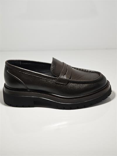 Tetri K416-1 Ramonelli Model Gerçek Deri El Yapımı Erkek Kahve Casual Ayakkabı