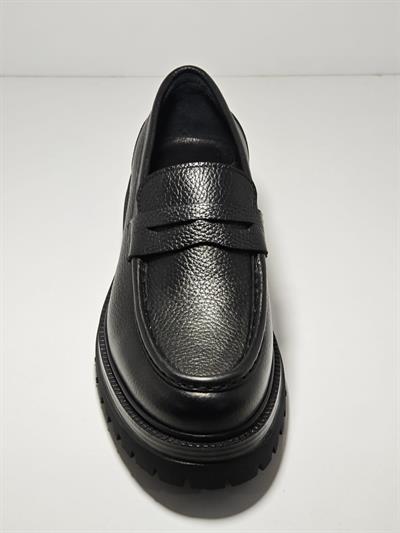 Tetri K416-1 Ramonelli Model Gerçek Deri El Yapımı Erkek Siyah Casual Ayakkabı