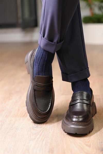 Tetri K416 Ramonelli Model Gerçek Deri El Yapımı Erkek Kahve Casual Ayakkabı