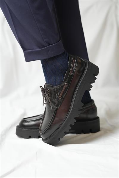 Tetri K512 Ortega Model Hakiki Deri El Yapımı Erkek Kahverengi Casual Ayakkabı