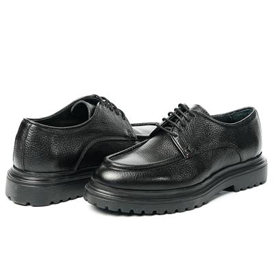 Tetri K6432 İtalyan Model Hakiki Deri El Yapımı Erkek Siyah Casul Ayakkabı