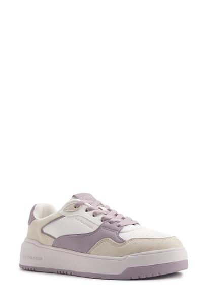 Us Polo TIANA 4PR 101887254 Beyaz-Lila Kadın Günlük Sneakers