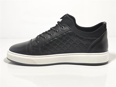 Voyager 6424-1 Siyah Erkek Günlük Deri Casual Ayakkabı