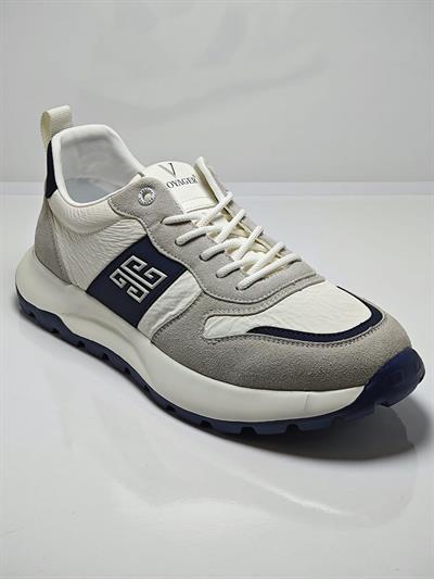 Voyager E435 Krem Erkek Deri Günlük Sneaker