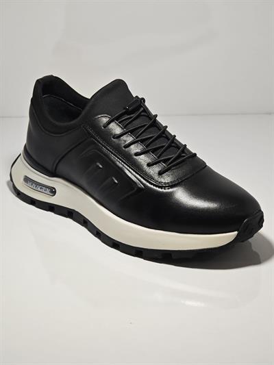 Voyager M294-1 Siyah Erkek Günlük Deri Comfort Casual Ayakkabı