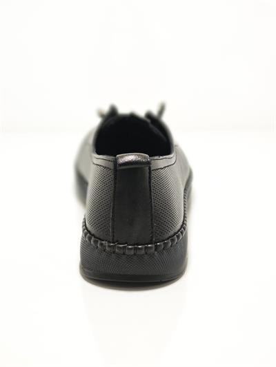 Voyager Z083 Siyah Kadın Deri Casual Ayakkabı