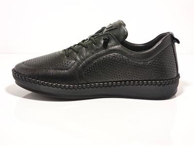 Voyager Z094 Siyah Kadın Deri Casual Ayakkabı