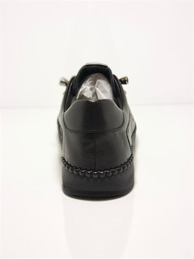 Voyager Z096 Siyah Kadın Deri Casual Ayakkabı