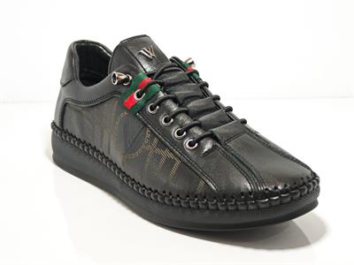 Voyager Z096 Siyah Kadın Deri Casual Ayakkabı