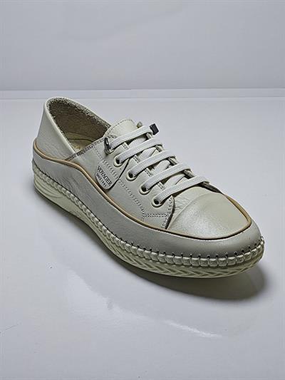 Voyager Z536 Bej Kadın Günlük Comfort Deri Ayakkabı