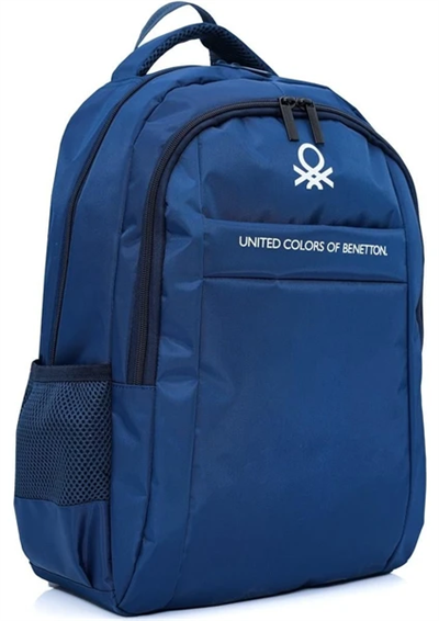 United Colors of Benetton Lacivert Unisex Okul Sırt Çantası - Ortaokul Lise 