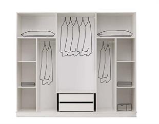 Ada 6 Kapaklı Dolap % 100 MDF