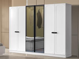 Asya 6 Kapılı Dolap Gardırop %100 MDF