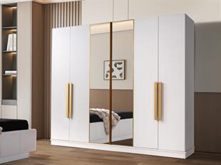 Perge 6 Kapılı Dolap Gardırop %100 MDF
