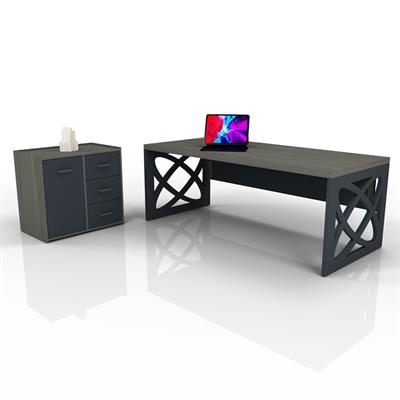 Halkalı Vip Yönetici Masa Takımı | Ofis Masa Takımı
