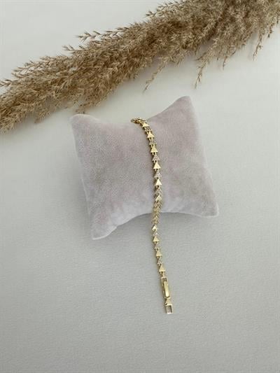 14 K Üçgen Model Bileklik