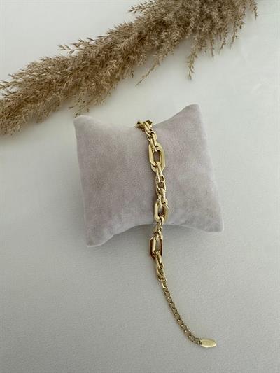 14 K Zincir Model Bileklik
