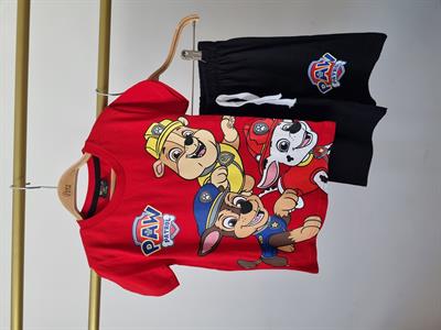 Kırmızı Paw Patrol Şortlu Takım
