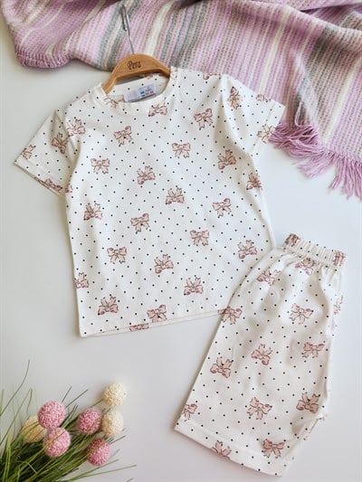 Kurdele Şortlu Pijama Takımı