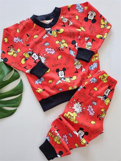 Mickey Desenli Pijama Takımı 