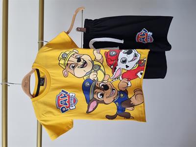 Sarı Paw Patrol Şortlu Takım