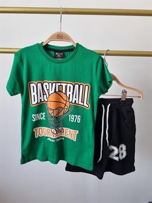 Yeşil Basketball Şortlu Takım