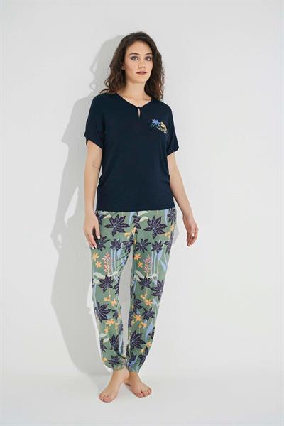 Çiçek ve Yaprak Baskılı 