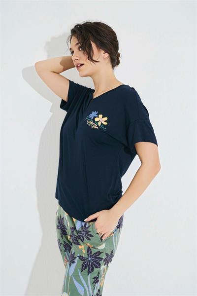 Çiçek ve Yaprak Baskılı 