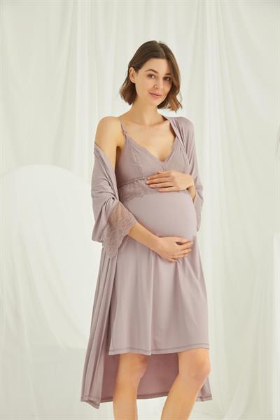 Dantelli Hamile Lohusa Sabahlık Takımı