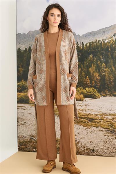 Desenli 3lü Alt Üst Takım