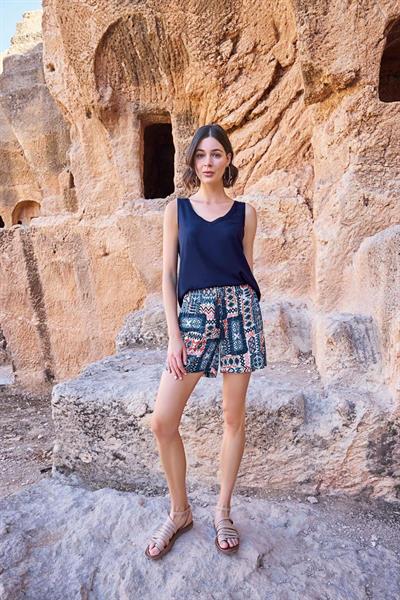 Etnik Desenli 3lü Alt Üst Takım