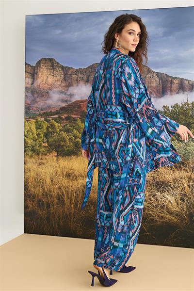 Etnik Desenli 3lü Pijama Takımı