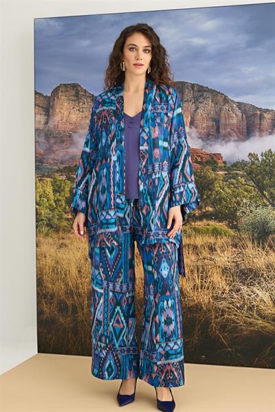 Etnik Desenli 3lü Pijama Takımı