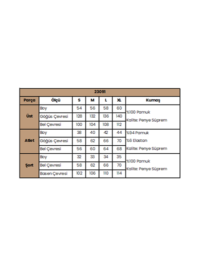 Kapüşonlu 3lü Crop Alt Üst Takım
