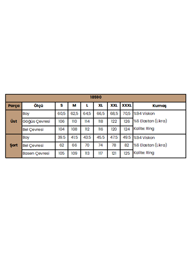 Kısa Kollu Dantelli V Yaka Şort Takımı