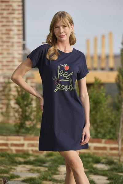 Meyve ve Yaprak Baskılı Dantelli 