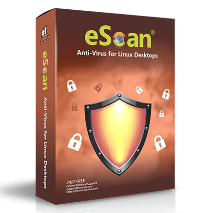 eScan Anti-Virus for Linux Desktops v22 | 1 User | 1 Year